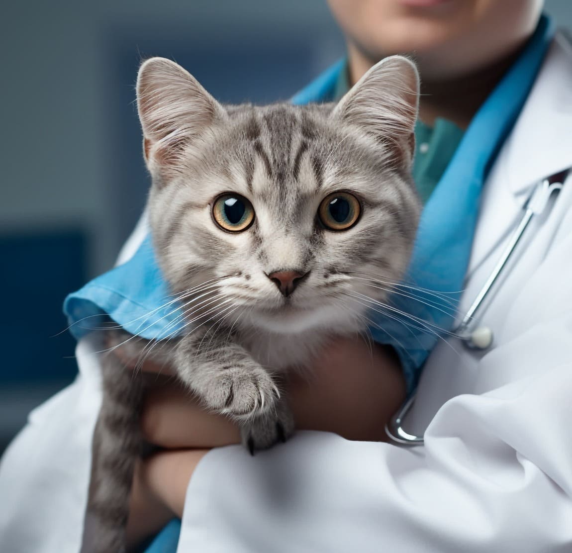Gato en veterinario